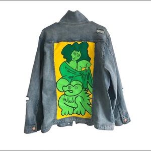 Custom Painted Denim Jacket